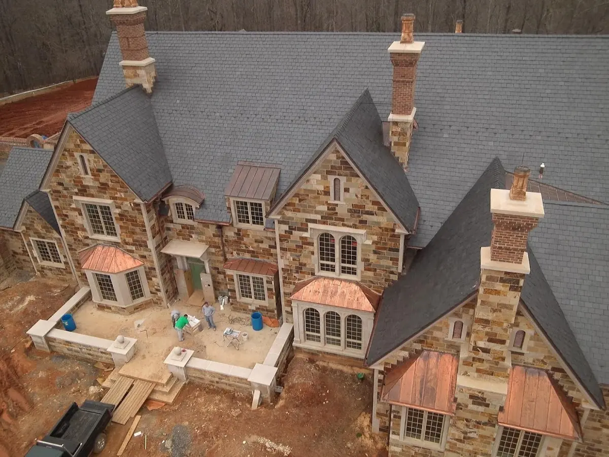 Craftsman Roofing Slate Roof Repair project in Downtown High Point